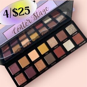 4/$25 Pinky Rose Eyeshadow Palette Center Stage